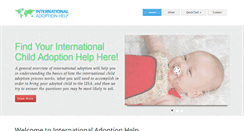 Desktop Screenshot of internationaladoptionhelp.com